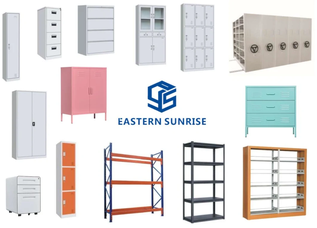 Fully Knock Down/ Disassembled Vertical 4 Drawer Metal Storage Cabinet for Office Hanging Files