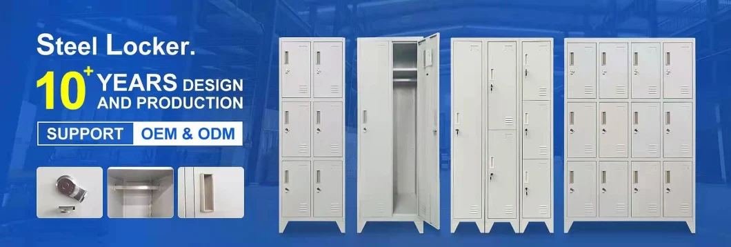 Single 4 Door Metal Locker for Staff