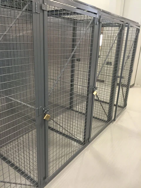 Single Tier and Double Tier Welded Wire Mesh Storage Lockers