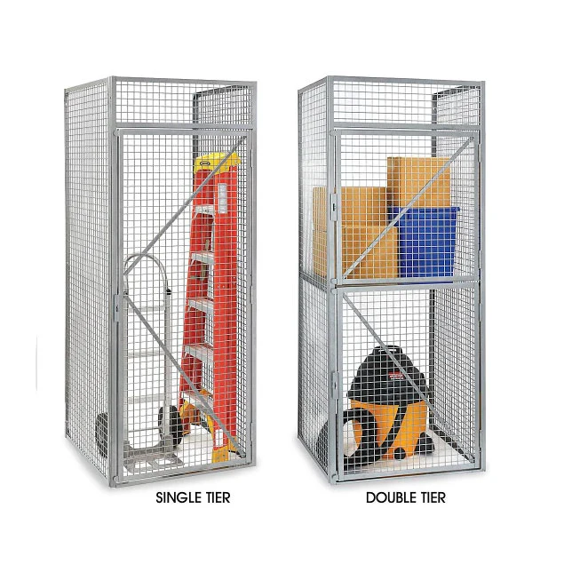 Single Tier and Double Tier Welded Wire Mesh Storage Lockers