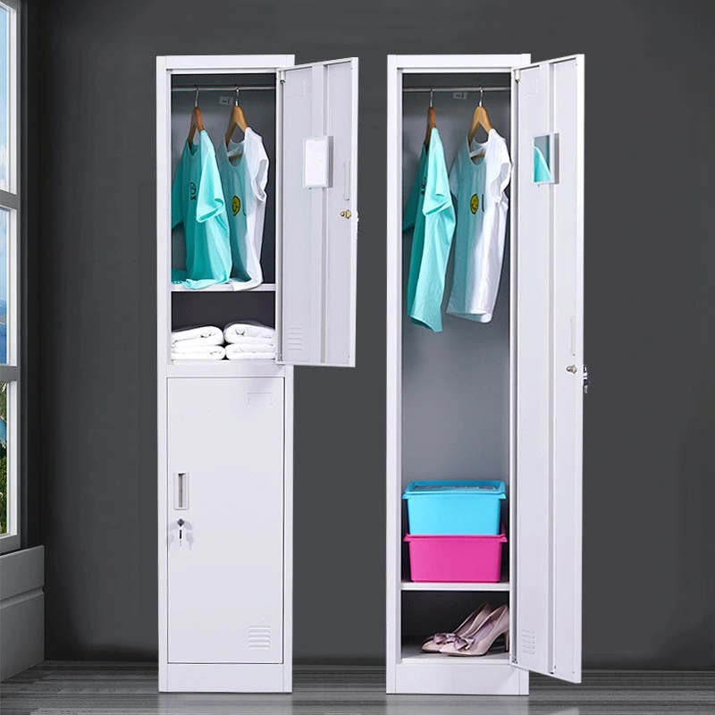 Single Door Steel Wardrobe 3 Door Lockers Clothes Storage Steel Locker