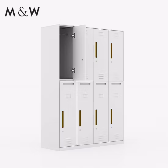 직원용 단일 4도어 금속 사물함