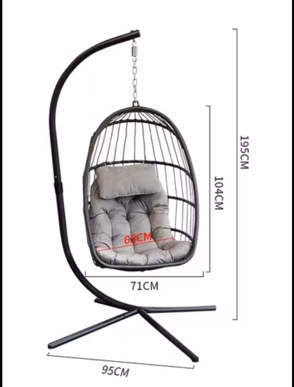 야외 가구 등나무 정원 흔들 의자