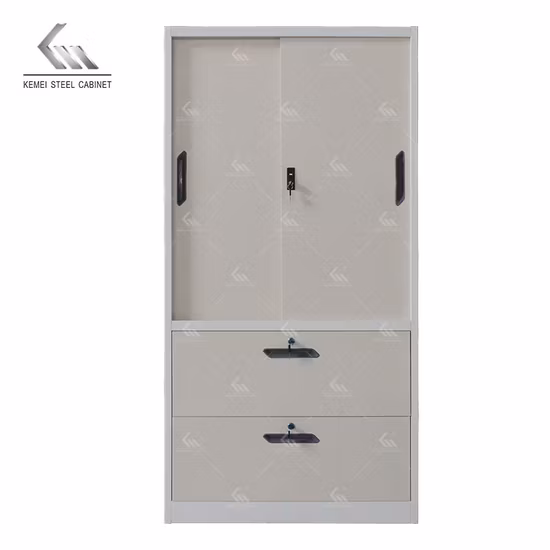 사무실을 위해 잠글 수 있는 잠금 2 서랍 강철 측면 서류 캐비넷이 있는 36 인치 측면 서류 캐비넷