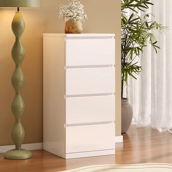 바퀴가 달린 서랍 2개가 있는 나무 측면 서류 캐비넷 침대 옆 탁자 보관 캐비닛 A4 F4