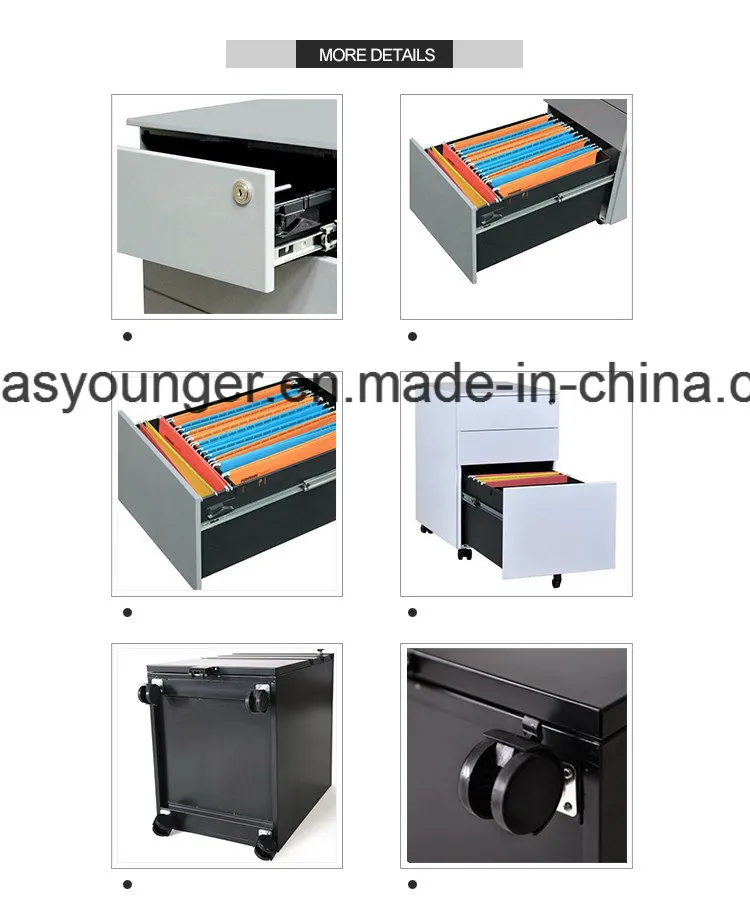 2개의 서랍을 가진 적당한 Lowes 옆 스테인리스 사무용 가구 서류 캐비넷